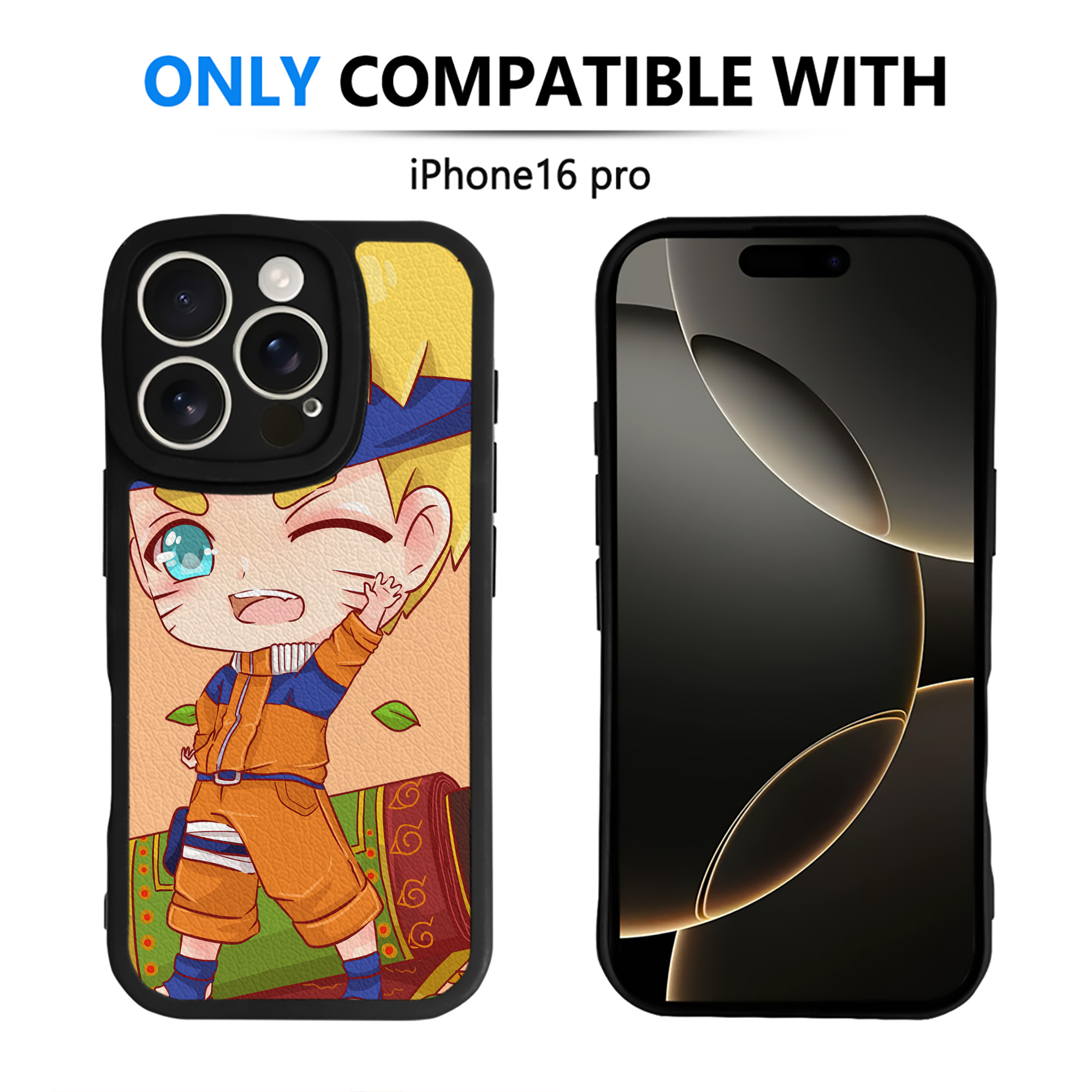 （画像用） NARUTO -ナルト- NARUTO -ナルト- 疾風伝 【iPhone 16シリーズ対応】シリコンスマホケース（レザー調） 材質：シリコン